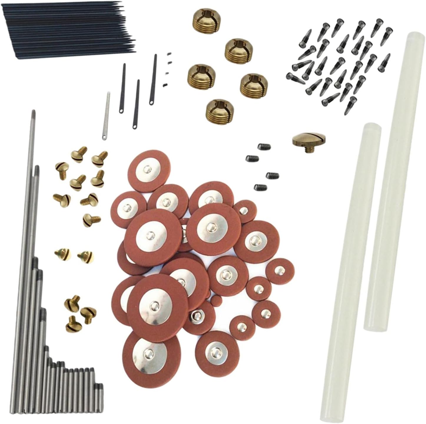 Sax Replacemen Set Alto Sax Repair Parts Saxophone Pads Springs Screws for Woodwind Instrument Accessory Saxophone Accessories