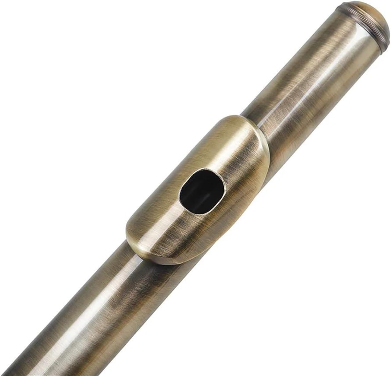 C-Key 16-Hole Flute Set C Key Flute With Case Cloth Gloves Woodwind Instrument Accessory Green Antique