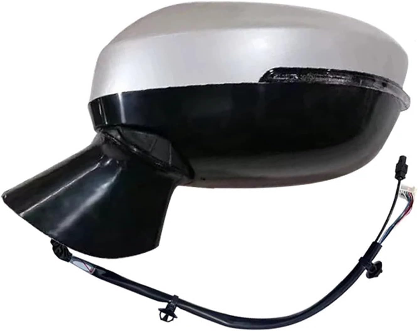 Car Rearview Mirror Assembly Accessories Compatible With Mitsubishi Outlander 2023 2024 Auto Fold Camera Turn Signal Mirror Assy(Silver left)