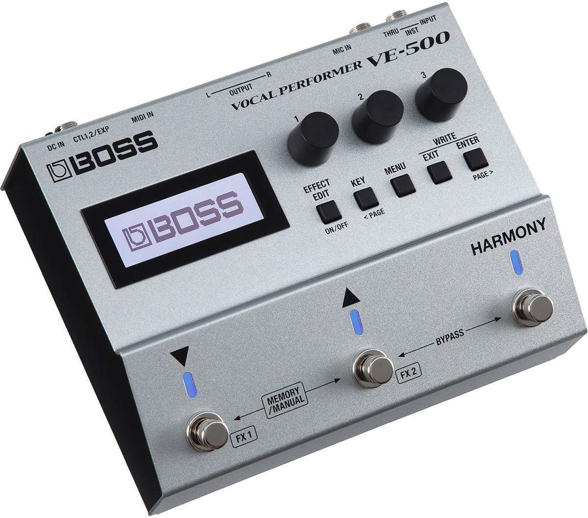 BOSS VE-500 Vocal Performer | Advanced Vocal Multi-Effects Unit for Singing Guitarists | Powerhouse Tools for your Pedalboard | Auto Harmony and Pitch Correction | Guitar Input | Vocoder | Looper