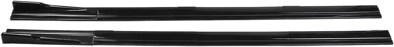 car Wide Body kit 8X 2.2m Side Skirts Extension Rocker Splitters Diffuser Winglet Wing Compatible for BMW E39 E46 E53 E90 E92 E60 E70 X6 E71 X1 All Models(2.2m Glossy Black)