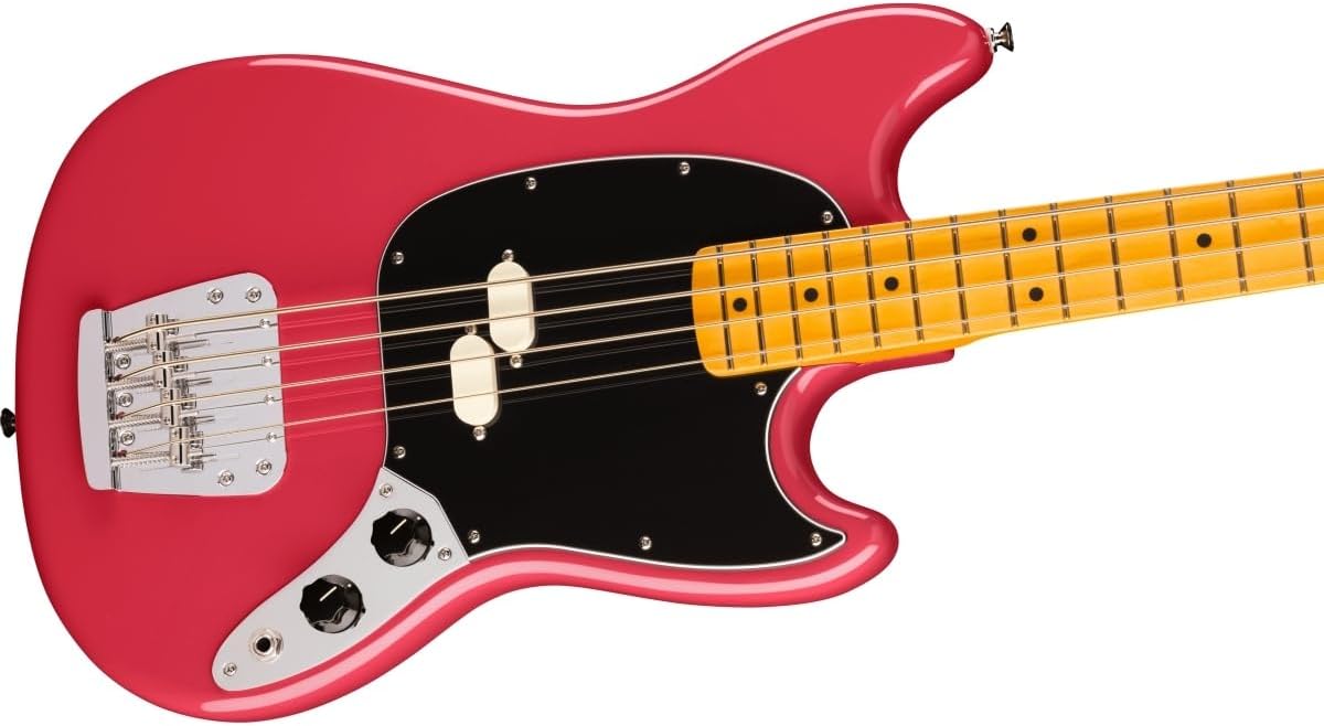 Fender American Professional Classic Mustang Bass - Faded Dakota Red, Maple Fingerboard