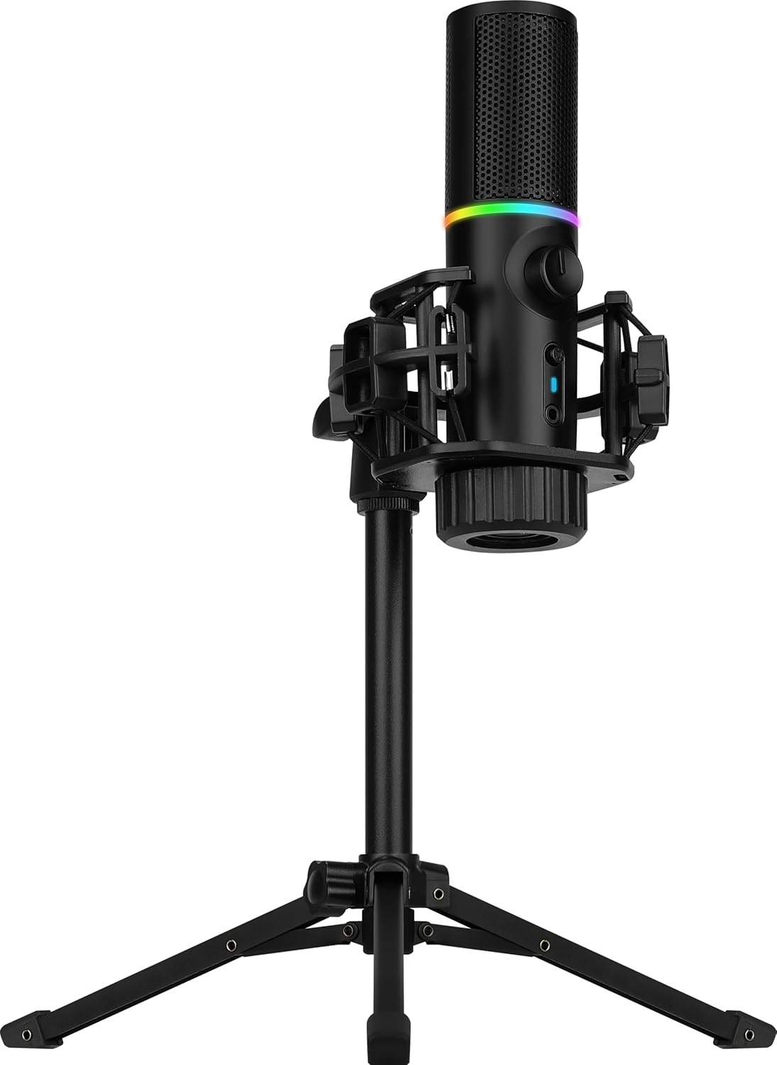 Streamplify MIC Tripod RGB Cardioid Microphone with Tripod for Streaming, Recording, Podcasting