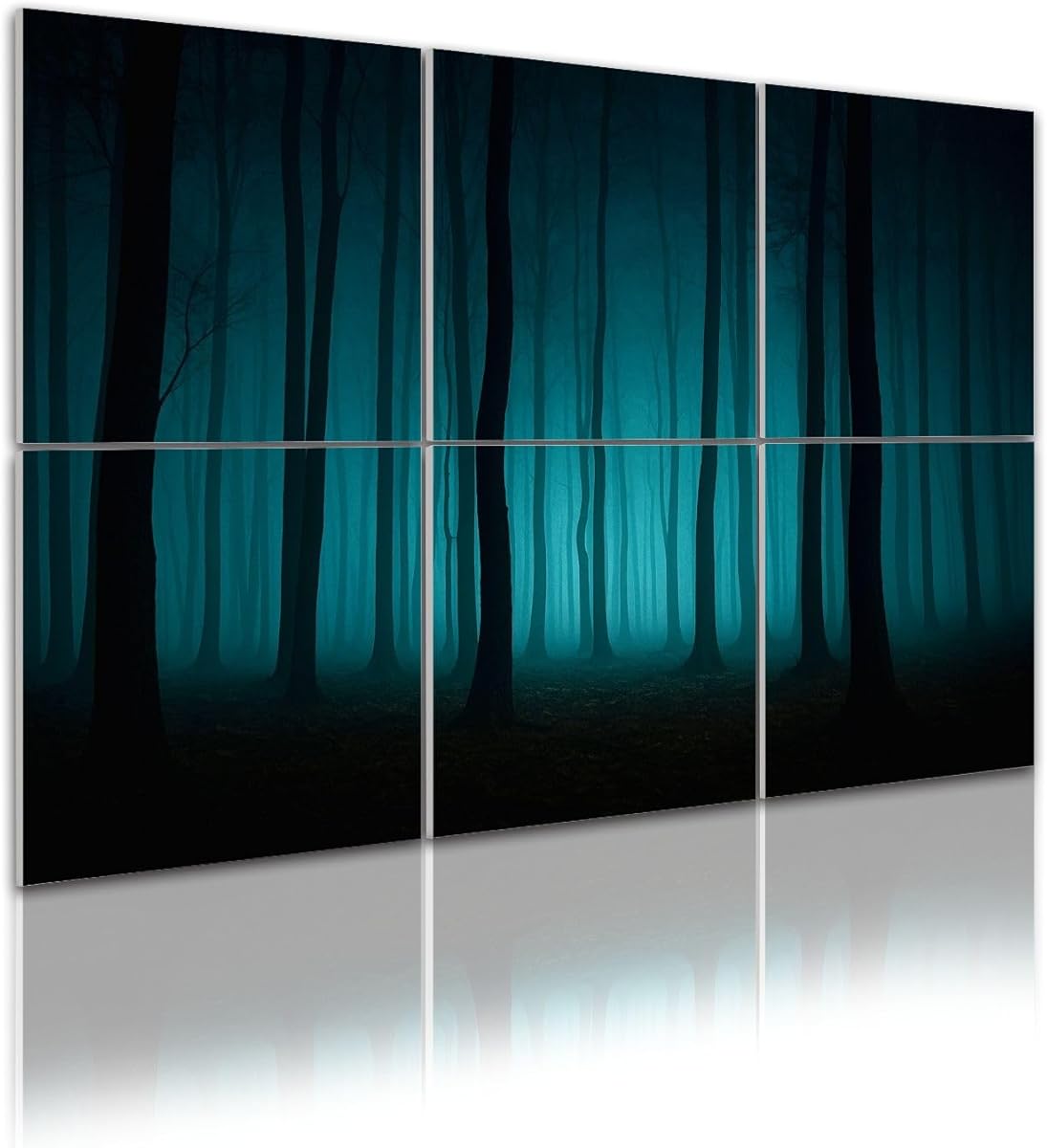 6 Pack Art Acoustic Panels forest s was pierced by otherworldly shimmer moonlight Sound Absorbing Panel 48