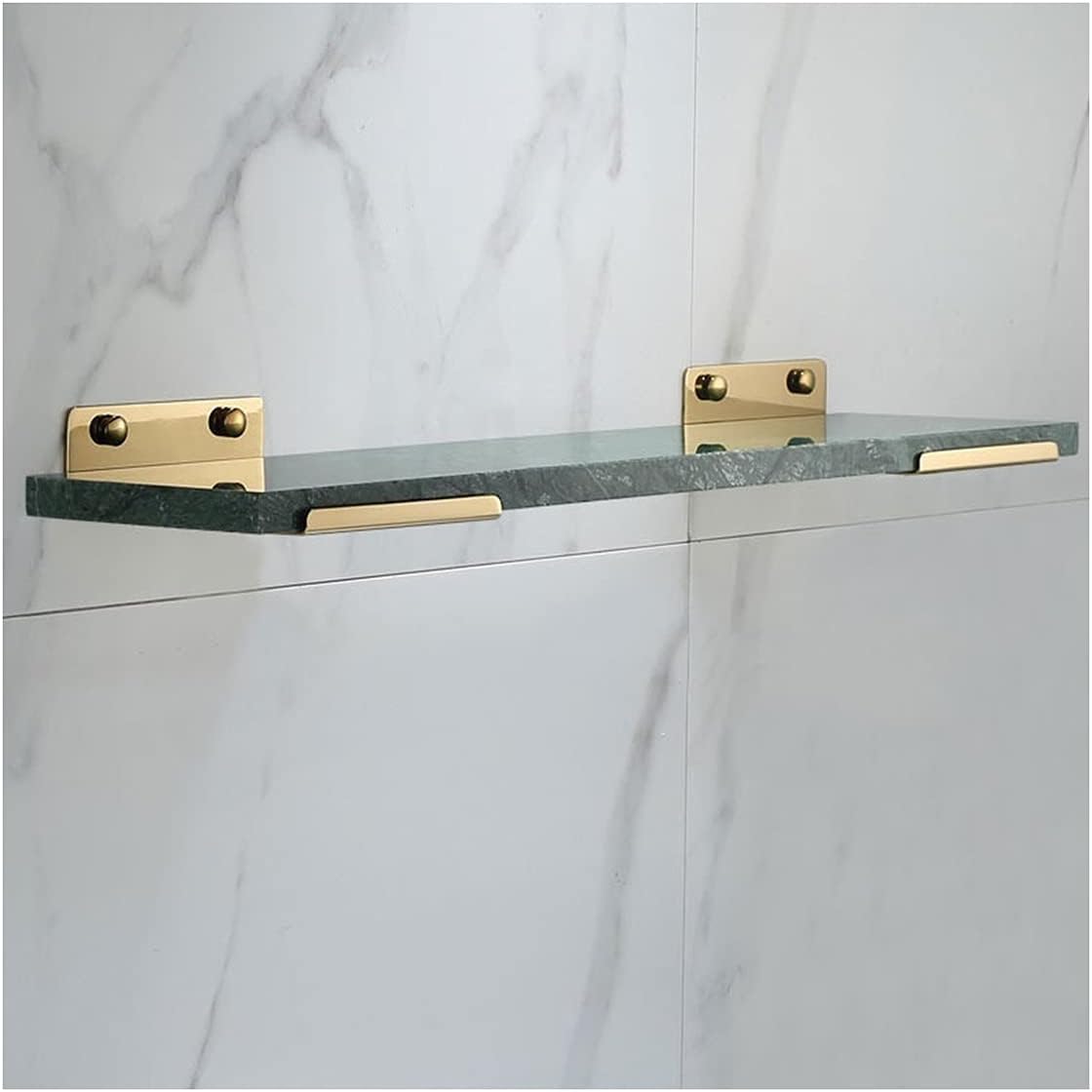 Shower Shelves Bathroom Shelf, with Towel Bar Bath Shower Shelf, Brass Bathroom Storage Bathing Accessories (Color : 40cm)