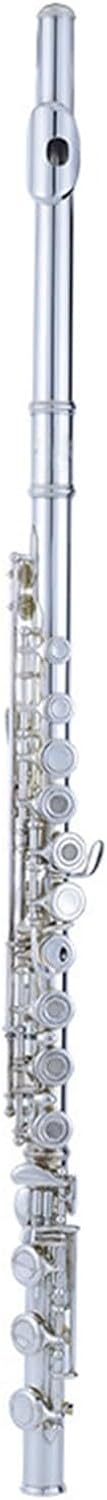 Flute Flute Wind Instrument White Copper E Key C Tune Silver-Plated 17 Opening Silver-Plated Beginners Flutes Musical Instruments