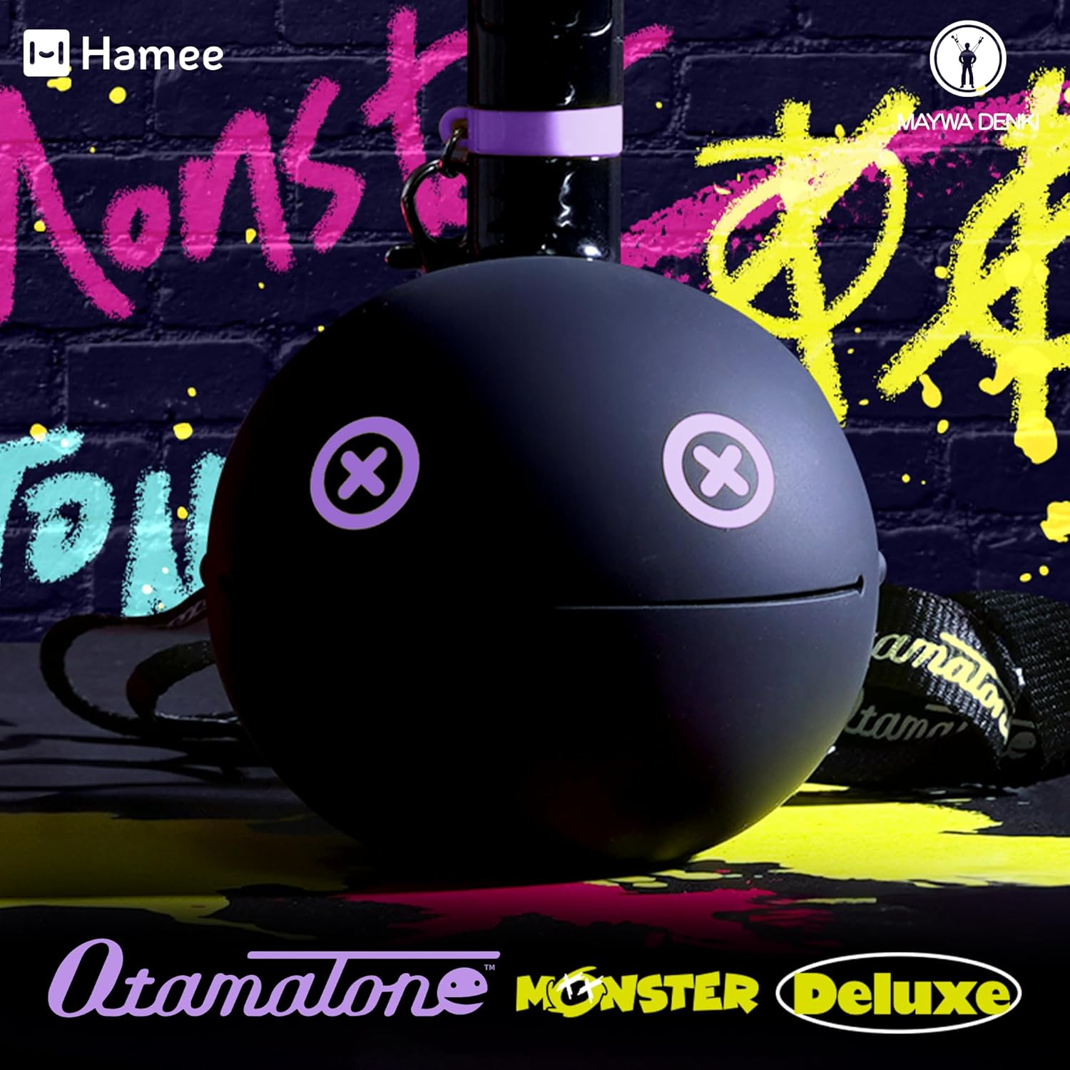 Otamatone Deluxe Electronic Musical Instrument for Adults Portable Synthesizer Digital Electric Music from Japan by Maywa Denki Cool Stuff Gifts, Monster (Violet) [English Manual]