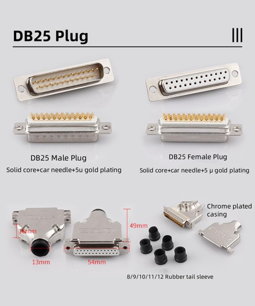 Professional DB25 Male to 8 XLR 3Pin Female Eight Channel Analog Audio Signal Cable for Mixing Console PVC Cable 75CM