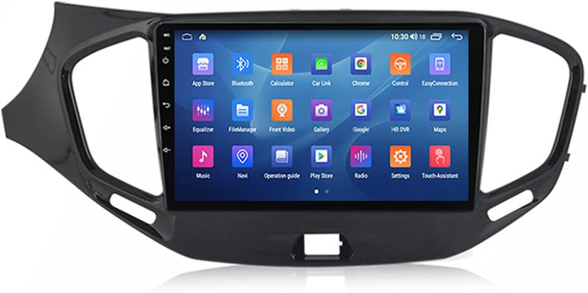 9 Inch Double Din Car Stereo for Lada Vesta Cross Sport 2015-2020, Touch Screen Bluetooth Car Radios MP5 Player with Backup Camera, SWC, Frame, GPS Antenna, Power Adapter