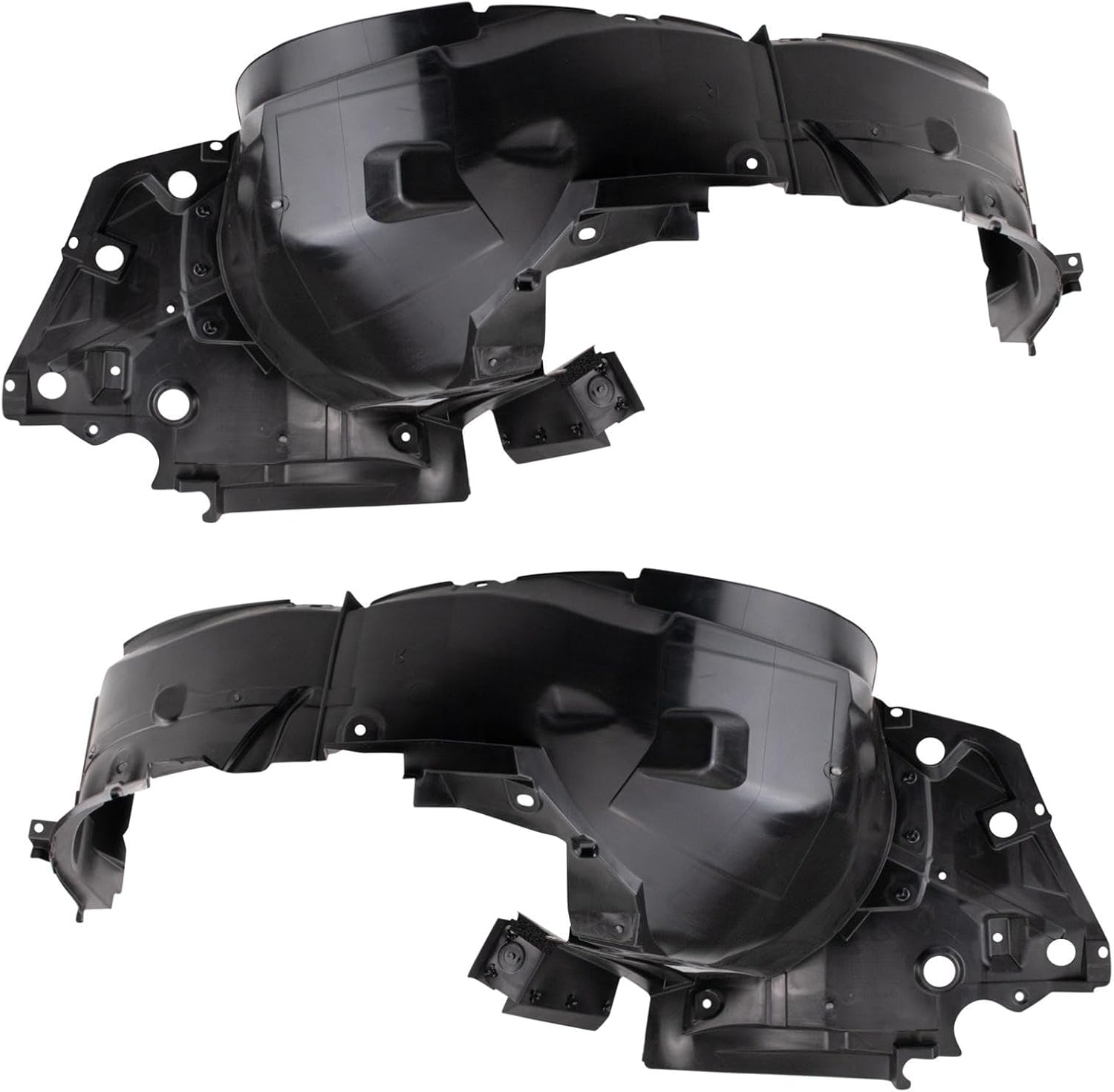 TRQ Front Inner Fender Liner Set Compatible with 2020-2021 Nissan Versa NI1248178 NI1249178