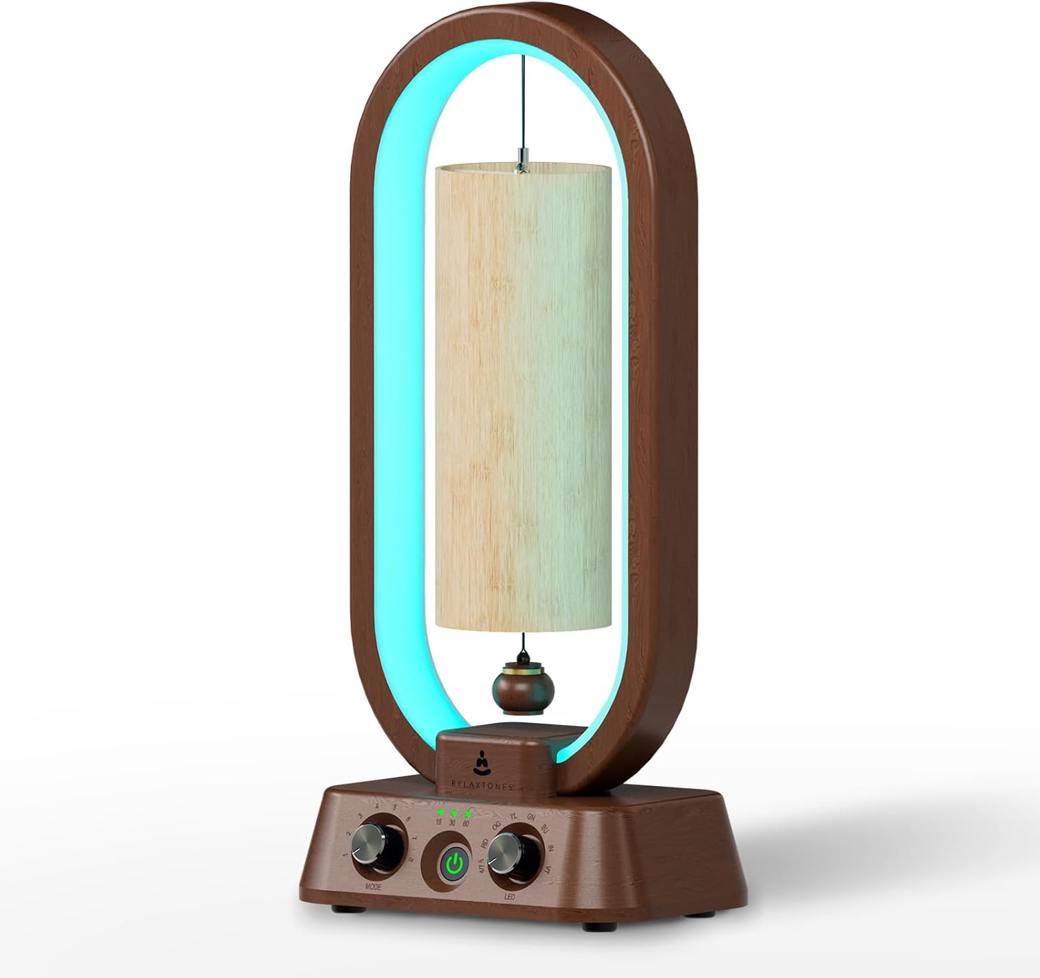 Automatic Bamboo Wind Chimes System, Sound Healing Instruments for Relaxation, Sound Bath– Indoor Electronic Wind Chime, Ideal Meditation Accessory