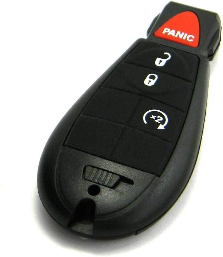 OEM Electronic 4-Button Remote Start Keyless Enter-N-Go Smart Proximity Key Fob Remote Compatible with 2010-2013 Jeep Grand Cherokee (FCC: IYZ-C01C, P/N: 56046736)