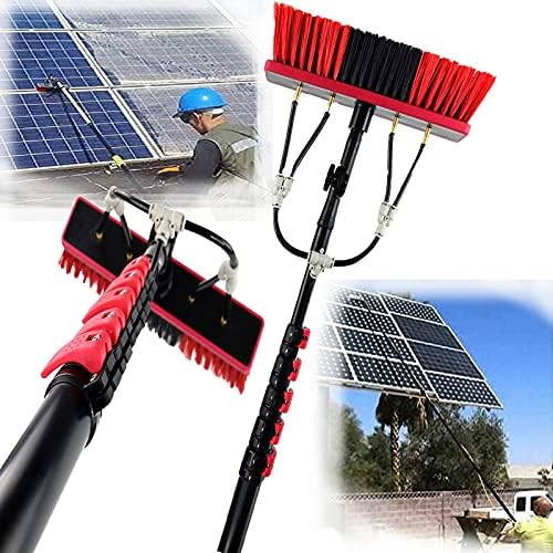 Telescopic Brush,High-Altitude Cleaning Brush,Cleaning Photovoltaic and Solar Panels,Washing Set Equipment Extension Pole Cleaning for Trucks Windows,7.2M