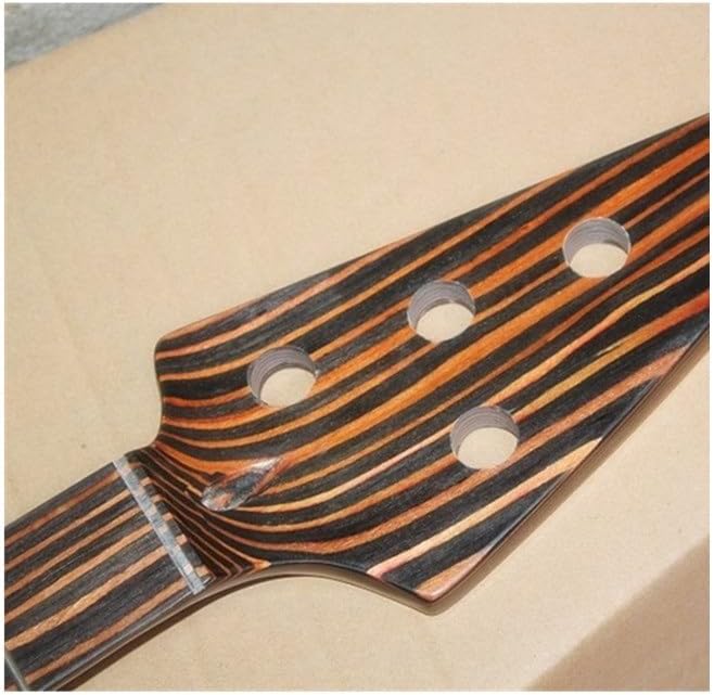 20 Frets Zebrawood Electric Bass Guitar Neck 4 5 Strings Guitar Accessories Parts Musical Instruments(4strings)