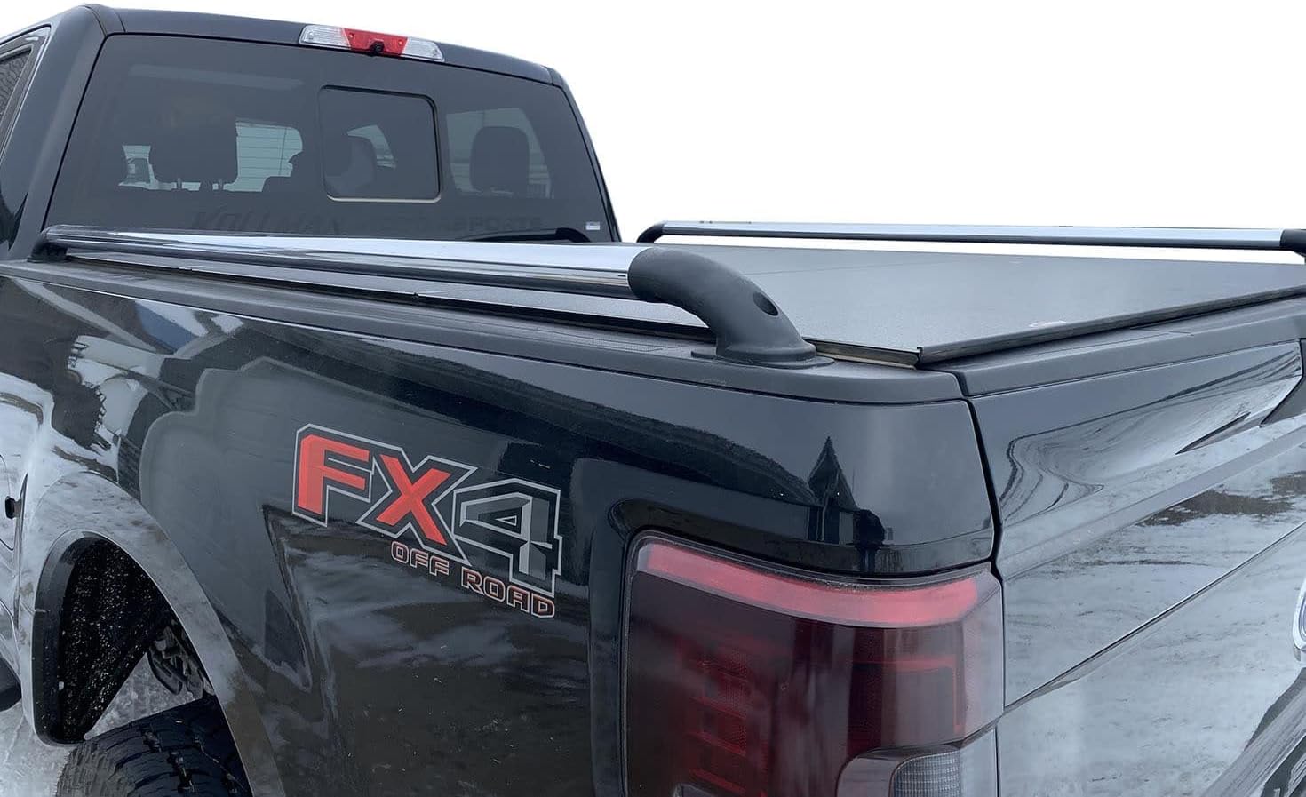 Putco 19865 Stainless Steel Oval Locker Side Rail with Black Ends