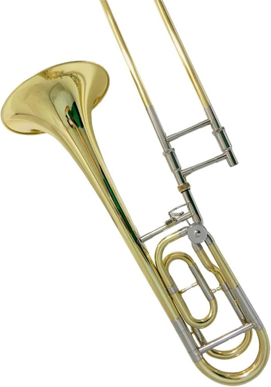 Professionals euphonium B Flat Slide Trombone Musical Instruments with Case Mouthpiece Yellow Brass Body Lacquer Silver Nickel Plated