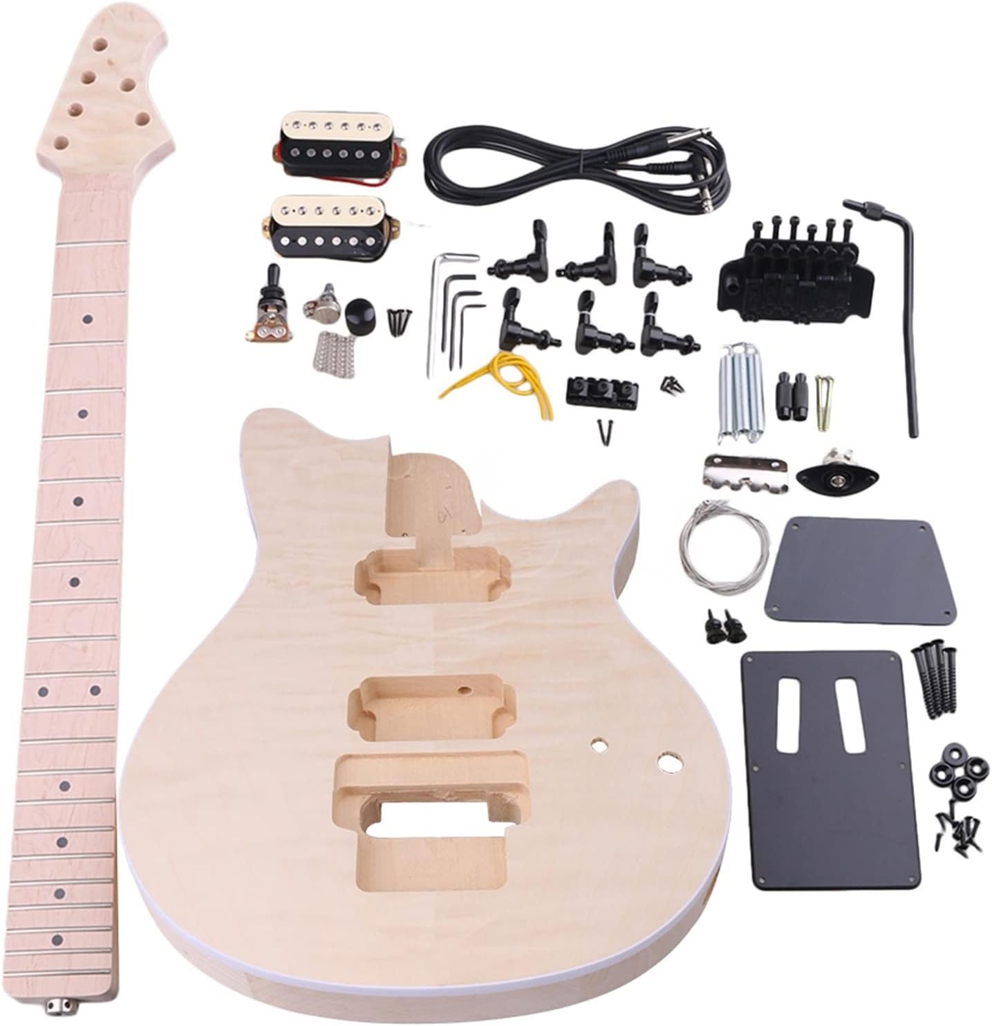 DIY Electric Guitar Kit DIY Electric Bass Guitar Kits Basswood Maple Included Fully Components