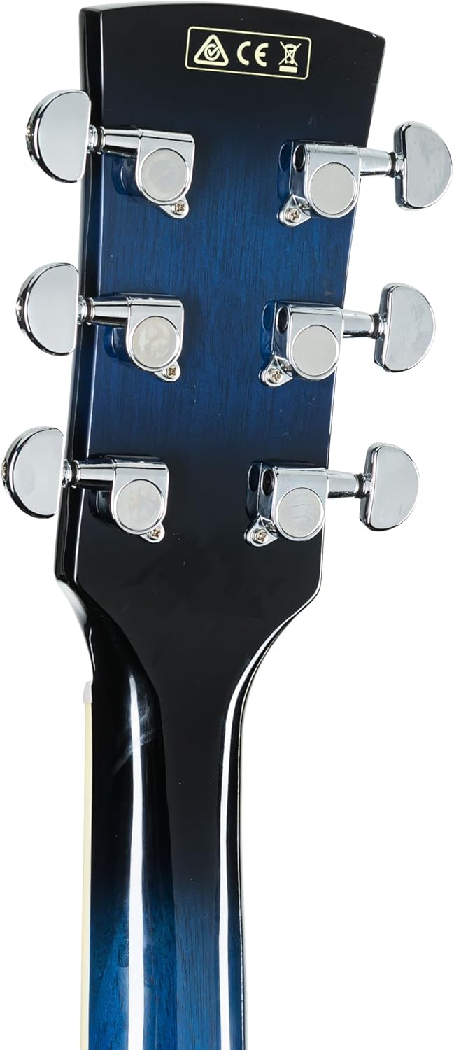 Ibanez PF15ECE-TBS Electro-Acoustic Guitar, Transparent Blue Sunburst