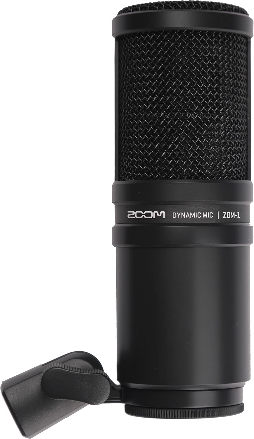 Zoom ZDM-1 Dynamic Podcasting Microphone with On-Stage Stands MS7701B Tripod Mic Stand and XLR Cable