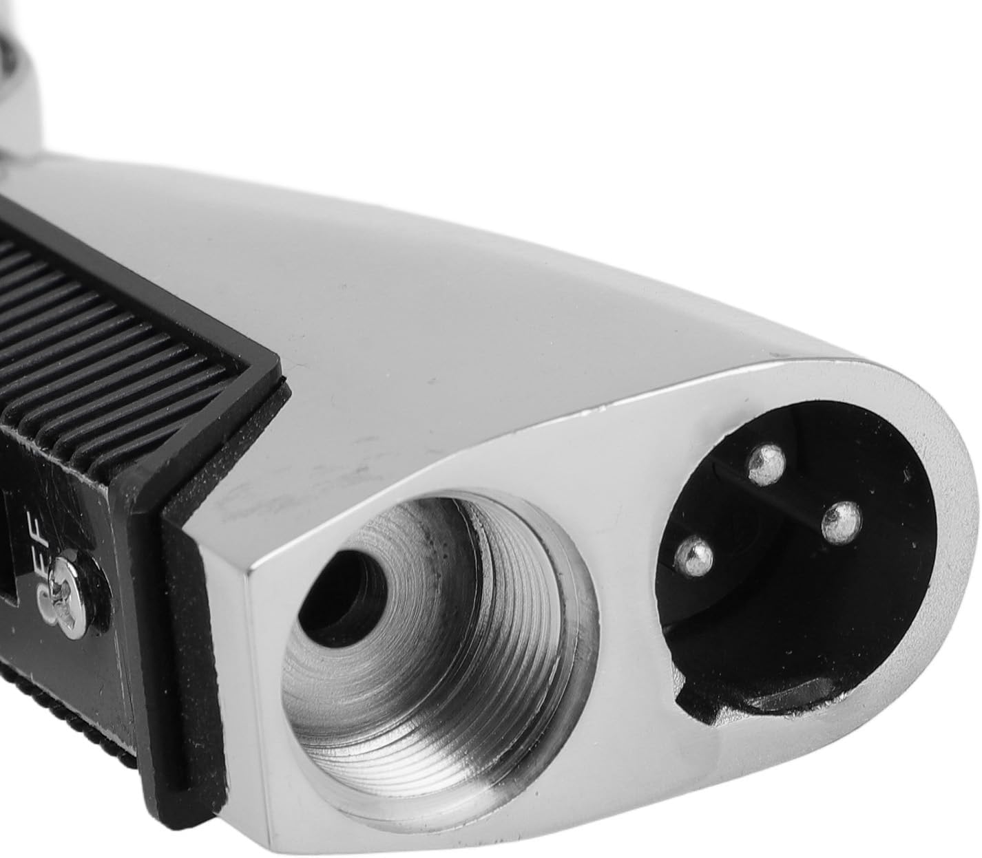 Heayzoki Retro Dynamic Vocal Microphone, Vintage Cardioid Directional Mic with Rack, Zinc Alloy Dynamic Vocal Microphone for KTV (Silver)