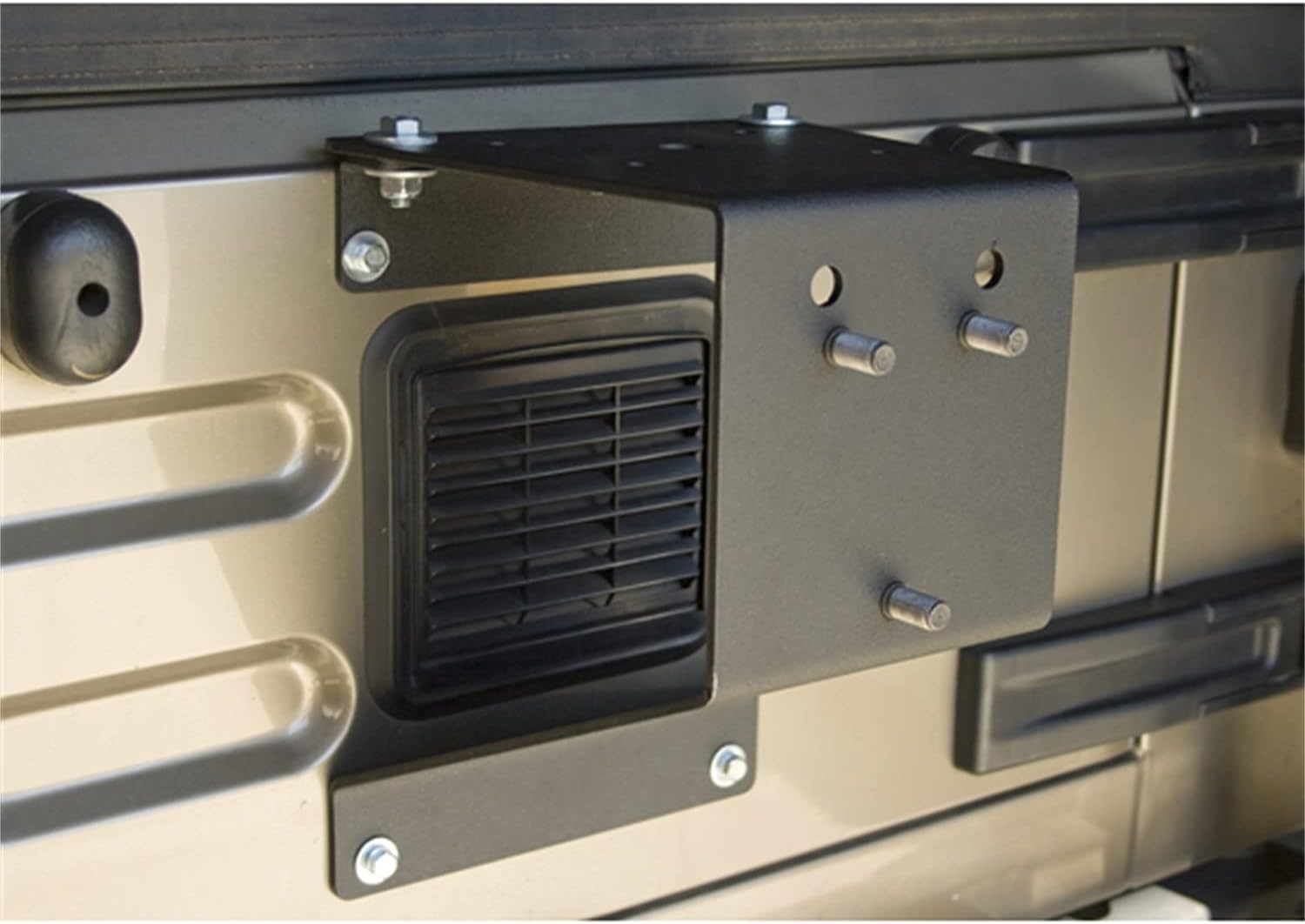 Rugged Ridge Spare Tire Carrier Mount | Black, Heavy Duty, Mounts up to a 35