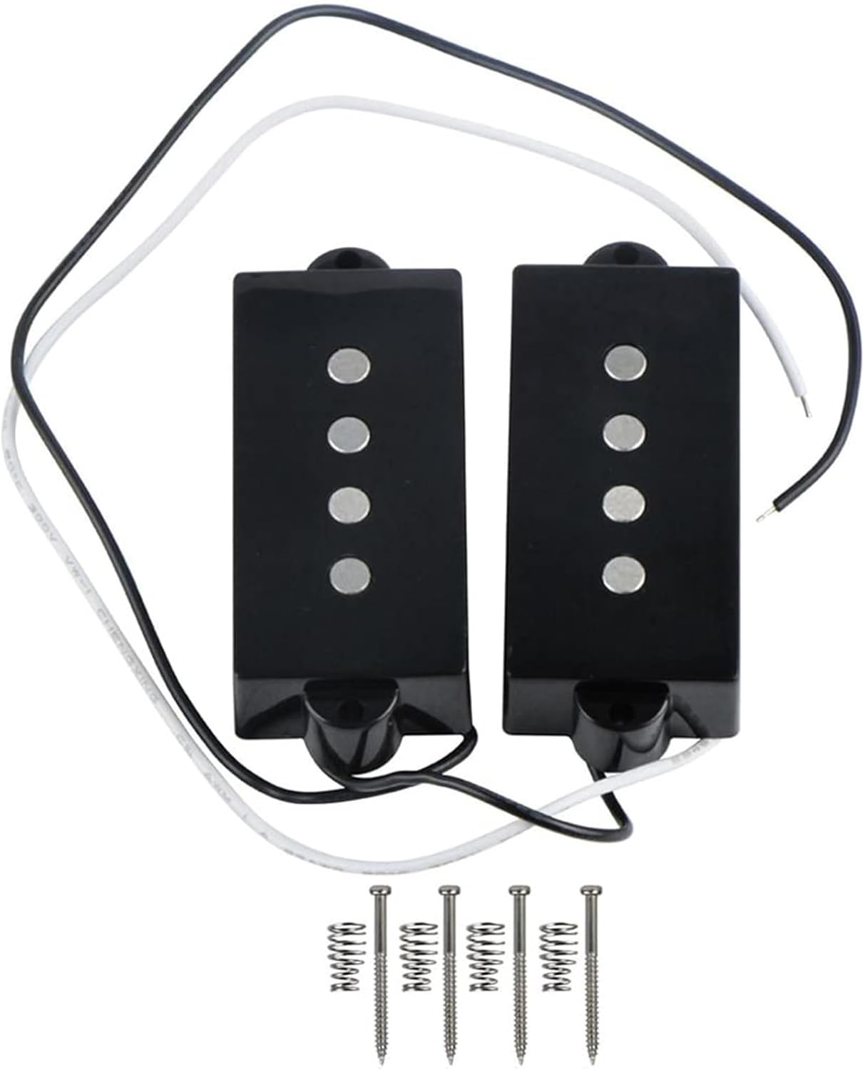 Guitar Pickups Alnico 5 Magnet Bass Humbucker Pickup for 4 String Electric Guitar Bass Replacement Parts Electric Guitar Pickups Set