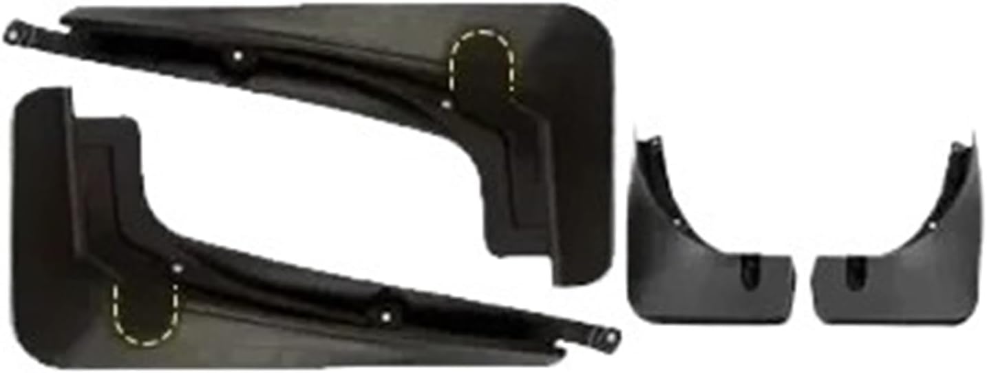 Front and Rear Style Mudguard Dedicated PP Compatible for BYD Tang EV/DMP/DMI 2022 2024 Car Accessories 4pcs(DMi EV Pedal Model)