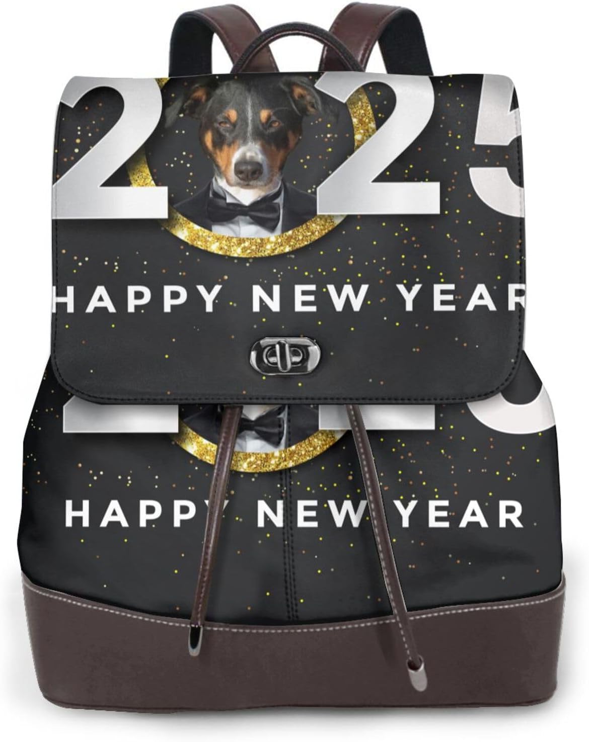 2025 Happy New Year for Womens Backpack Purse Microfiber PU Anti-theft Large Fashion Designer Travel Bag Ladies Shoulder Bags