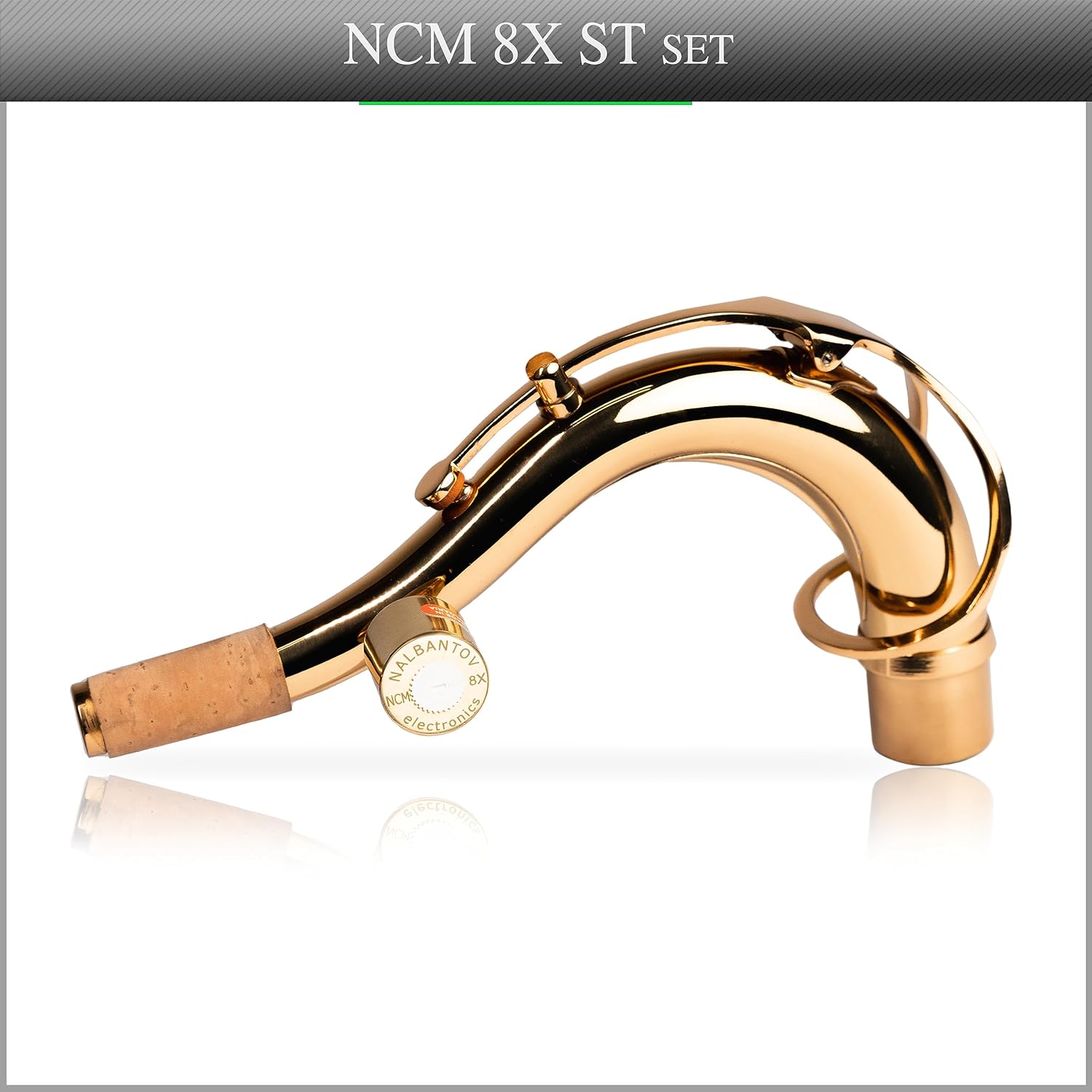 Tenor Saxophone Microphone Nalbantov NCM 8X ST set - Pickup System, Cable, Neck