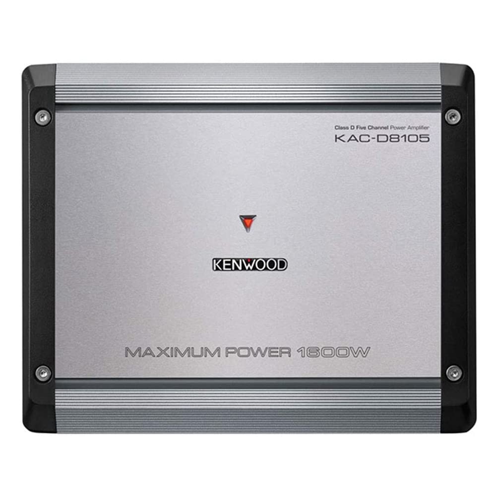 Kenwood D Series KAC-D8105 Class D 5-Channel 1600 Watt Max Power Amplifier (Certified Refurbished)