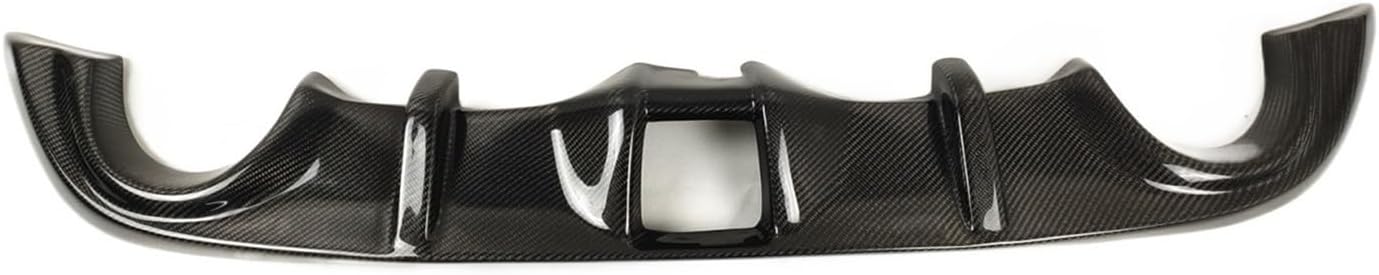 Rear Bumper Diffuser Lip Compatible for Nissan 370Z Z34 2009-2020 Real Carbon Fiber Car Body Kit Boot Exhaust Guard Spoiler Plate Splitter