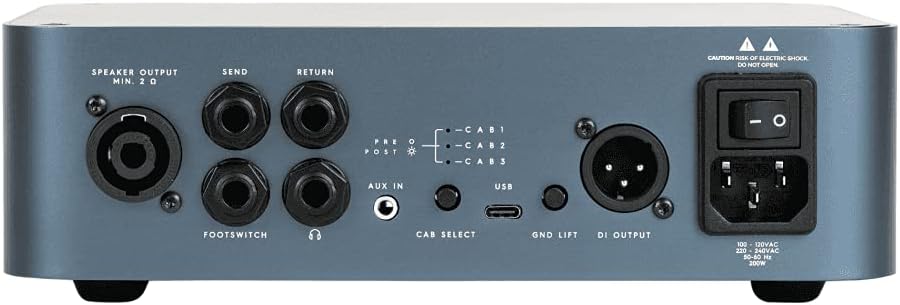 Darkglass Electronics AO500 Alpha-Omega 500W Bass Amplifier Head with 6 Band EQ and XLR DI output