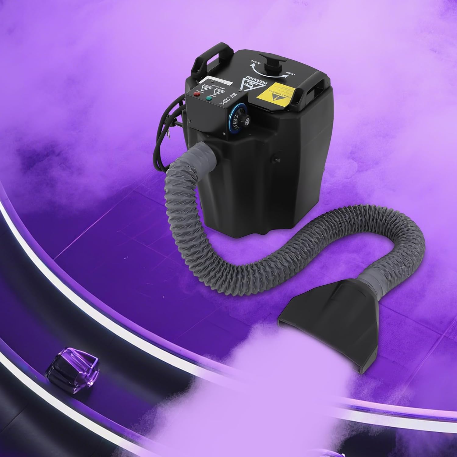 3500W Dry Ice Fog Machine, 11.02lbs of Dry Ice Low Lying Smoke Machine Professional Stage Fogger with Tube, Dry Ice Fog Smoke Effect for Wedding Stage Party DJ Concert Wedding