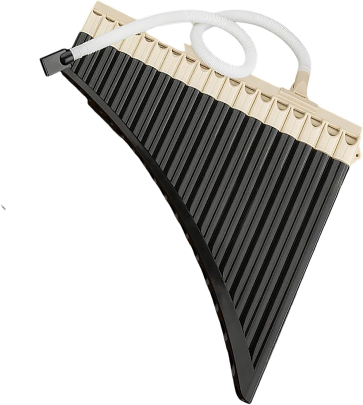 25 Pipe C Key Pan Flute Professional Pan Flute Woodwind Instrument 16 18 Pipe Resin Material With Accessories(18 beige brown)