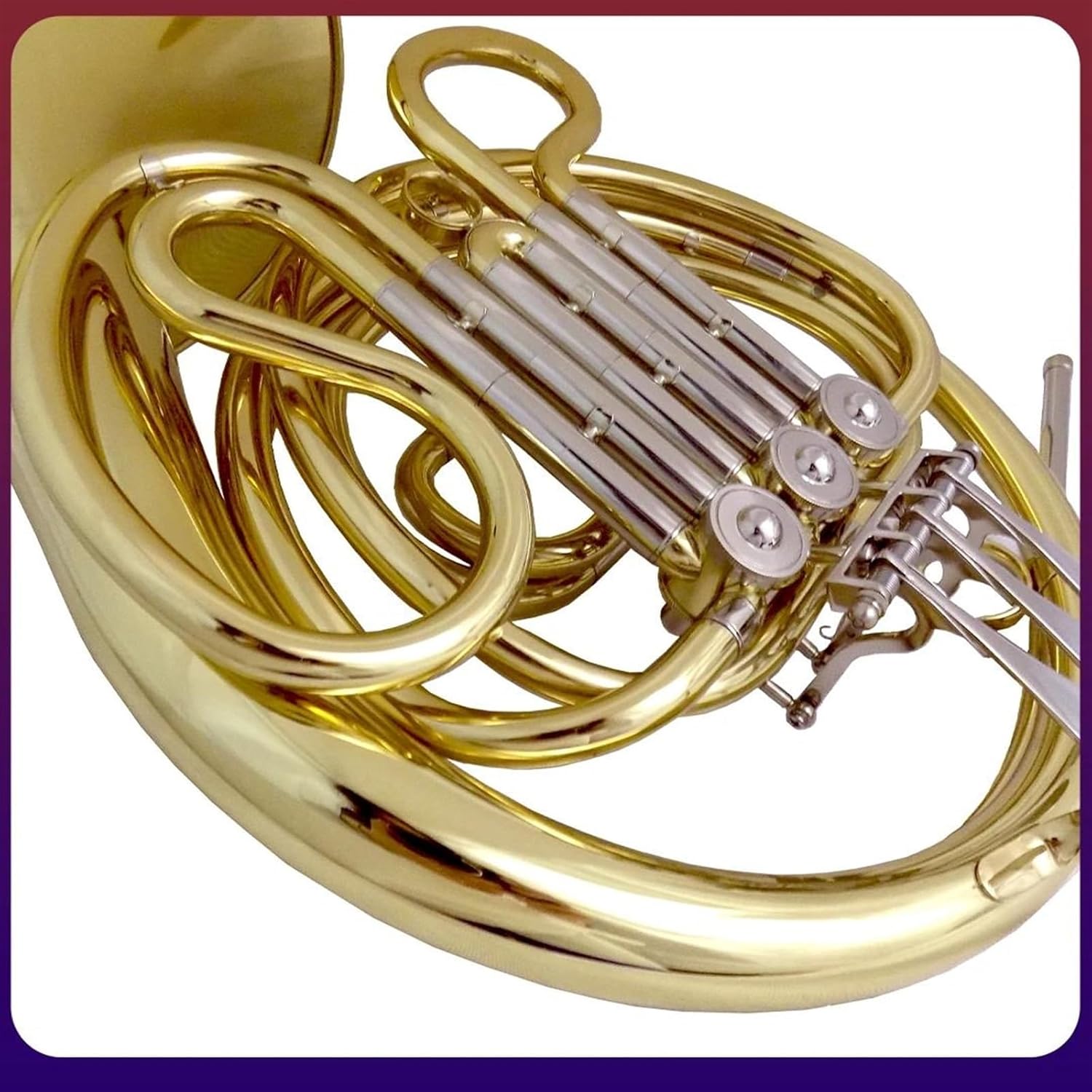 Brass French Horn Professional Eb/F Single Junior French Horn Musical Instruments With Case Mouthpiece Brass Instrument