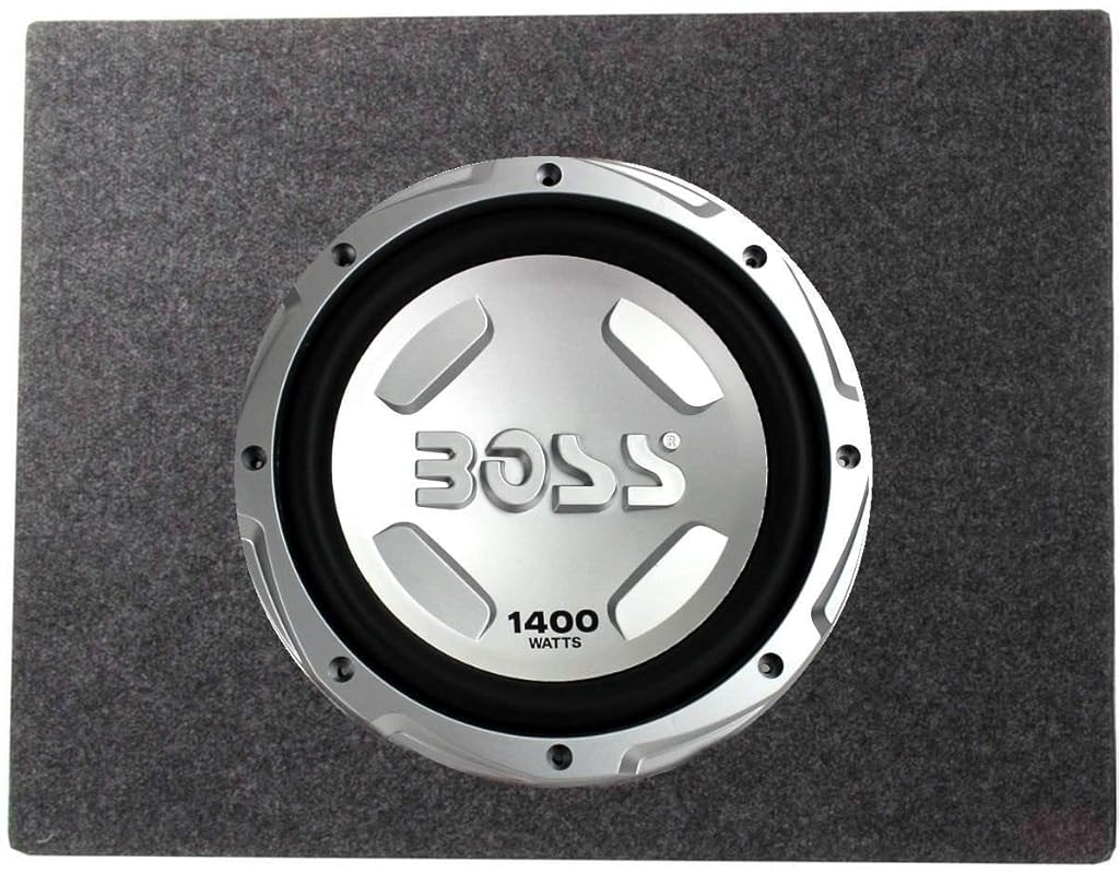 Boss Chaos CX122 12-Inch 1400 Watt Power Subwoofer 4 Ohm and Q Power TW12 Single 12-Inch Sealed Car Audio Subwoofer Box Enclosures