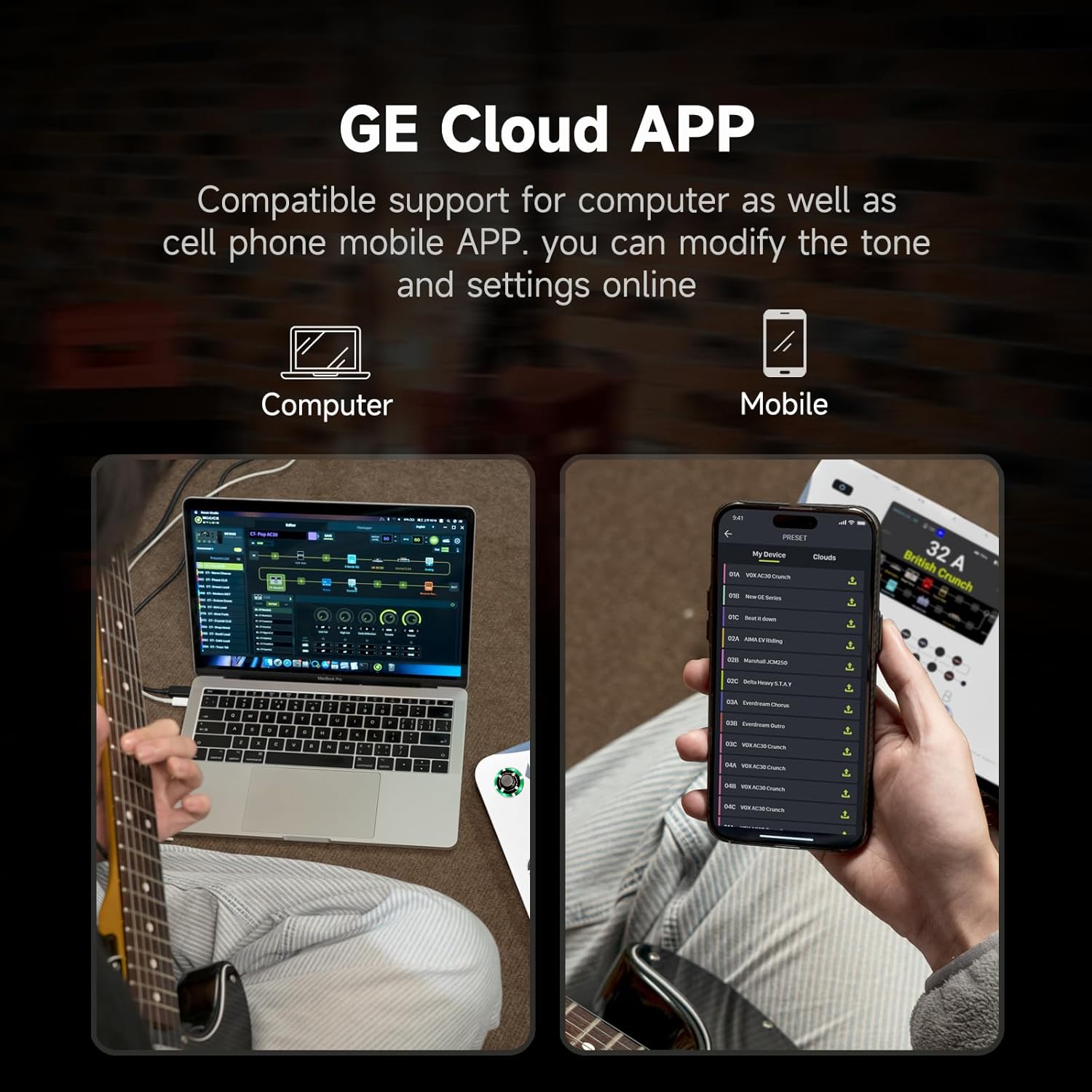 MOOER GE1000 White Guitar Multieffects Pedal Dual Effects Chains Processor with AI Equalization, 5