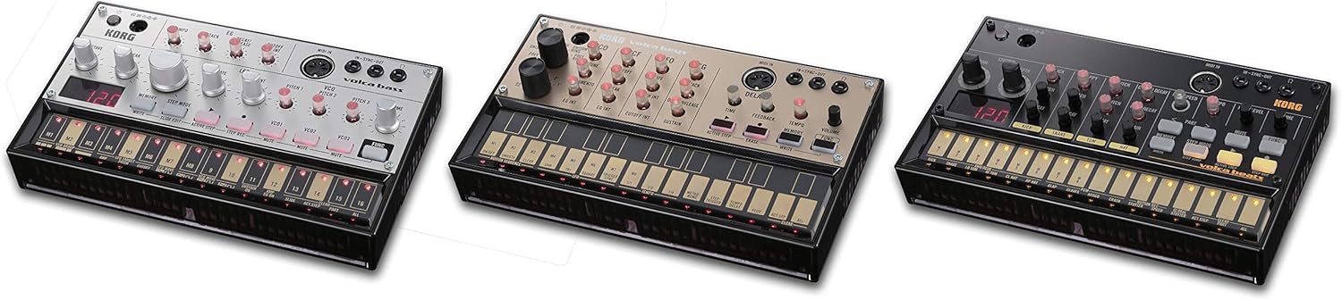 Korg Volca Keys Analogue Loop Synthesizer Polyphonic w/Simple-three Voice Analog and Self Tuning