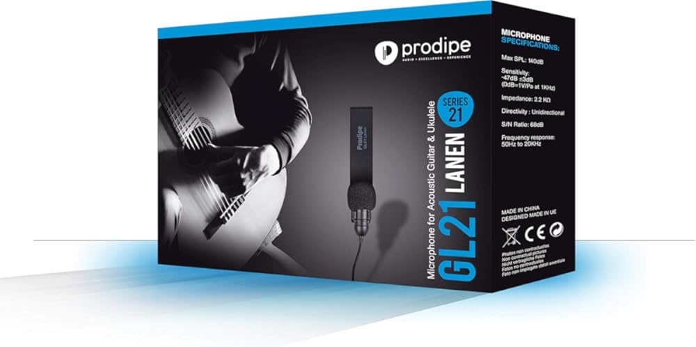 Prodipe GL-21 Microphone for Acoustic Guitar and Ukulele