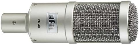 Heil Sound PR 40 Dynamic Cardioid Studio Microphone Bundle with PRSM Shock Mount (Black), Two-Section Broadcast Arm and Microphone Cable