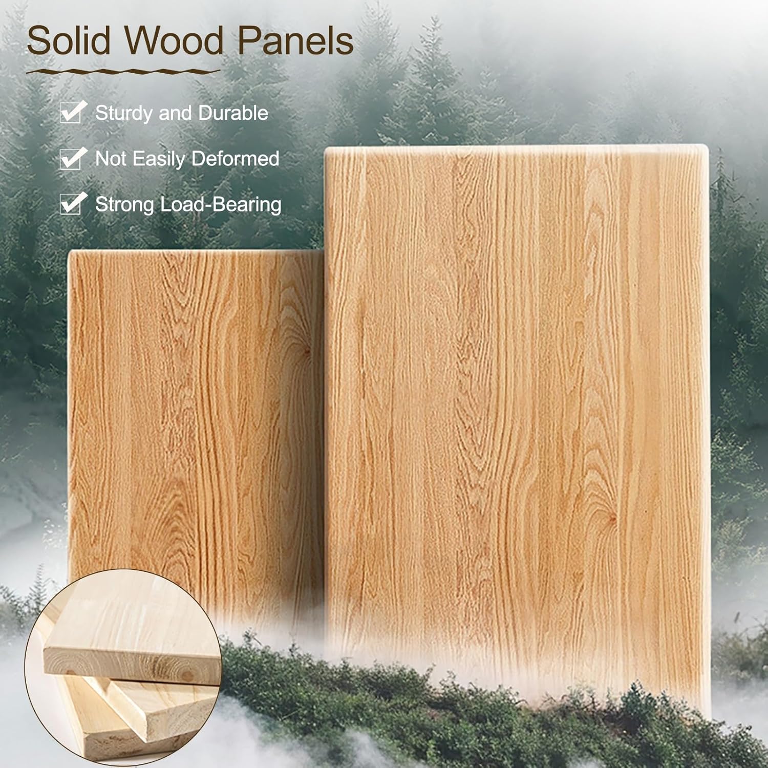 Vertical Spine Bookshelf Tower Solid Wood Open Book Shelf, 5/9-Tier Spine Book Tower Invisible Floating Storage Shelves, Small Bookcase for Small Space(Yellow,87cm/34in)