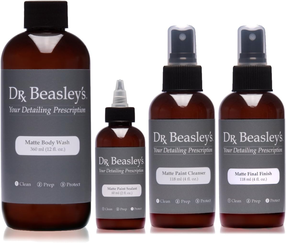 Dr. Beasley's Car Care Products-MPK-200 Matte Motorcycle Paint Prescription - Designed Uniquely For Motorcycles, Instant Bonding Coating, 2+ Years of Protection , 22 Ounce