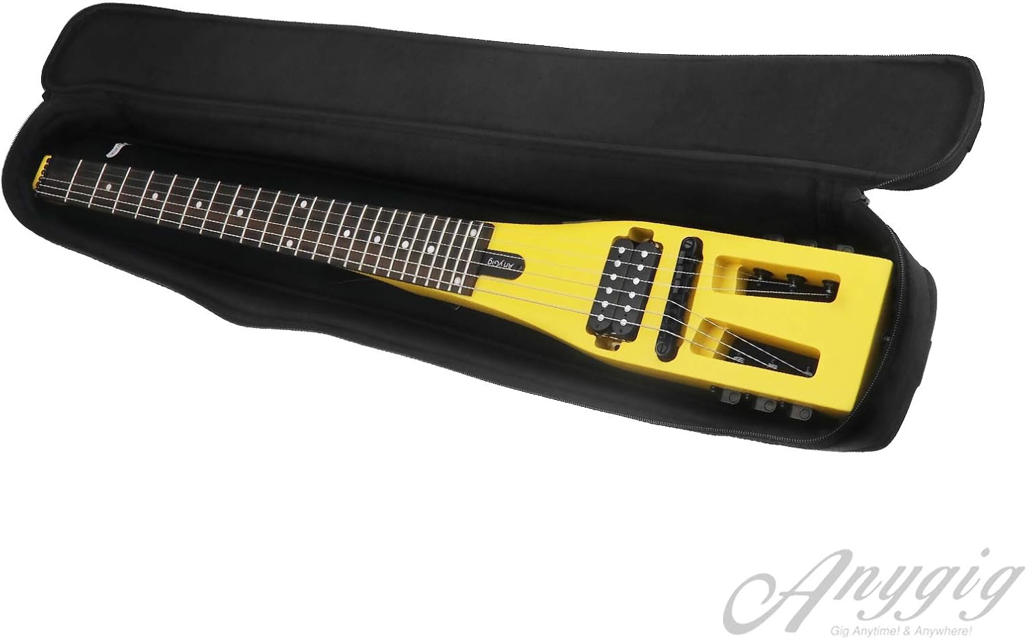 SING F LTD Travel Electric Guitar, Ultra-Light Headless Design, Full-Scale 25.5
