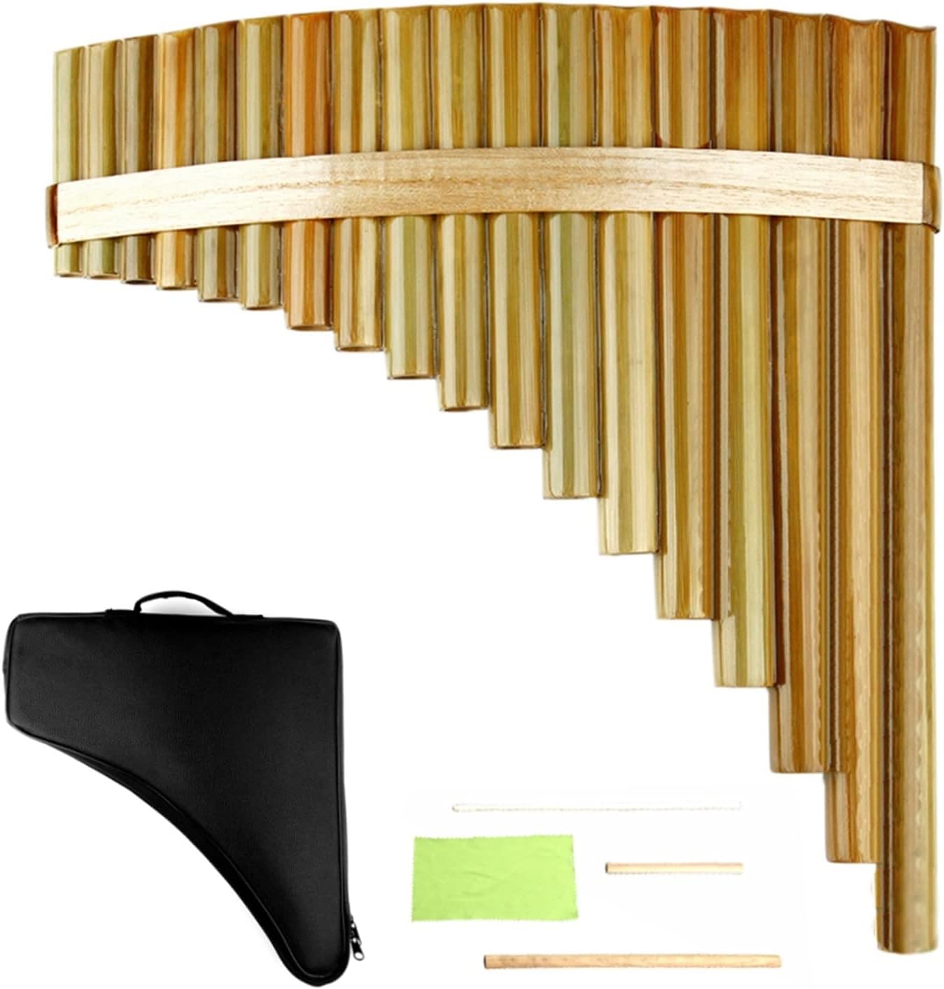 18 Pipes F Key Pan Flute Woodwind Instrument