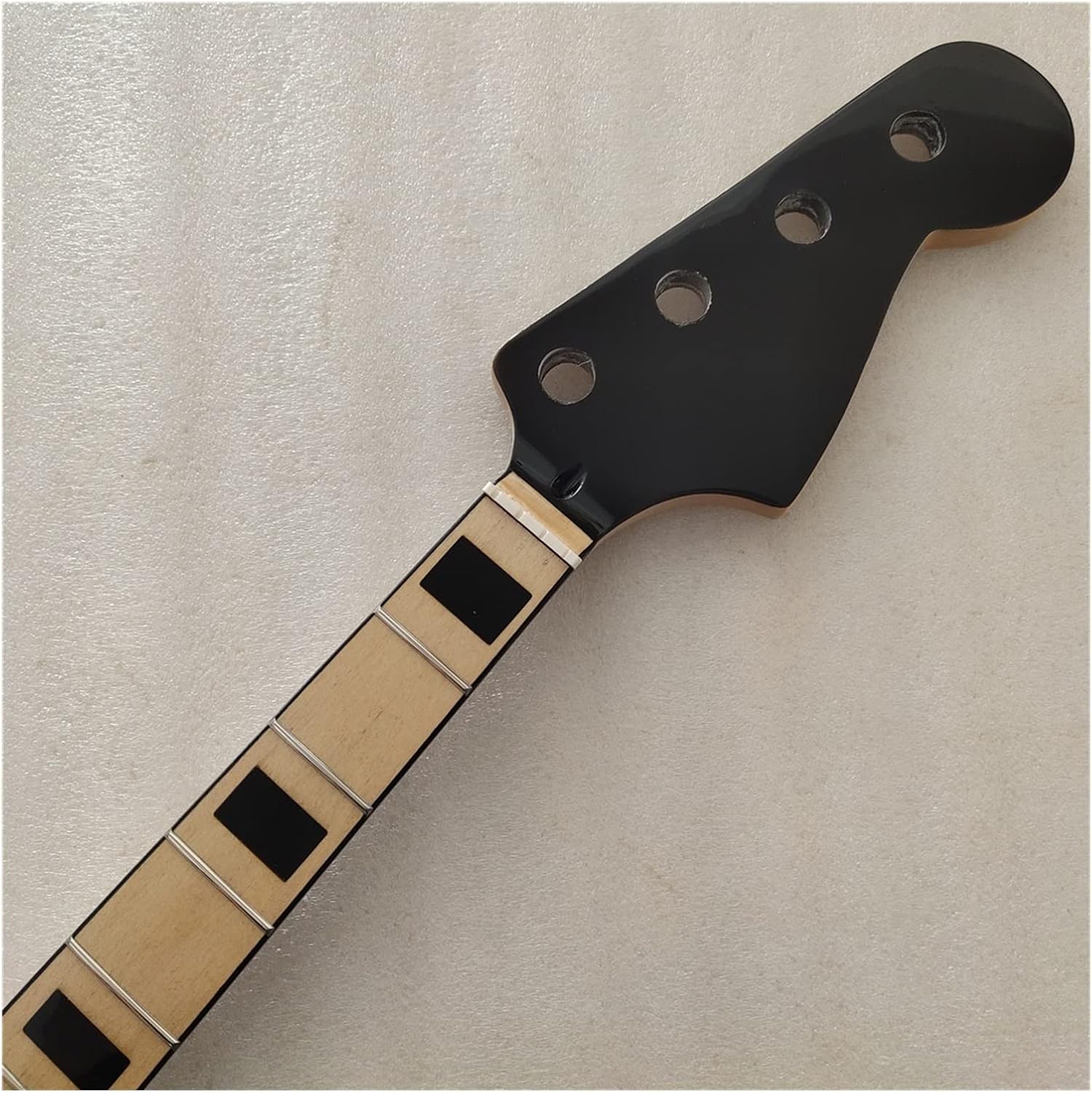 4 String Maple 20 Frets Bass Guitar Neck Replacement Maple Fingerboard 34 Inch Electric Guitar Neck