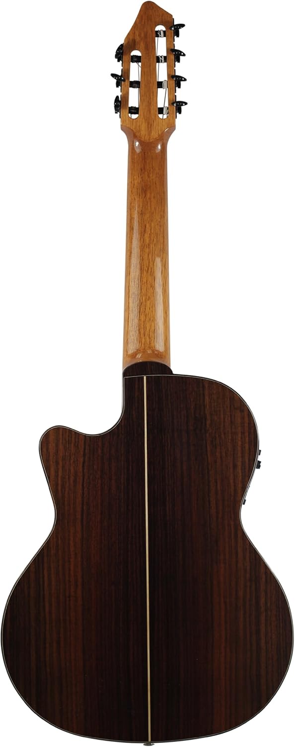 Kremona Fiesta F65CW-7S – Acoustic/Electric 7-String Nylon String Guitar – Handmade in Europe – Deluxe Hardshell Case Included