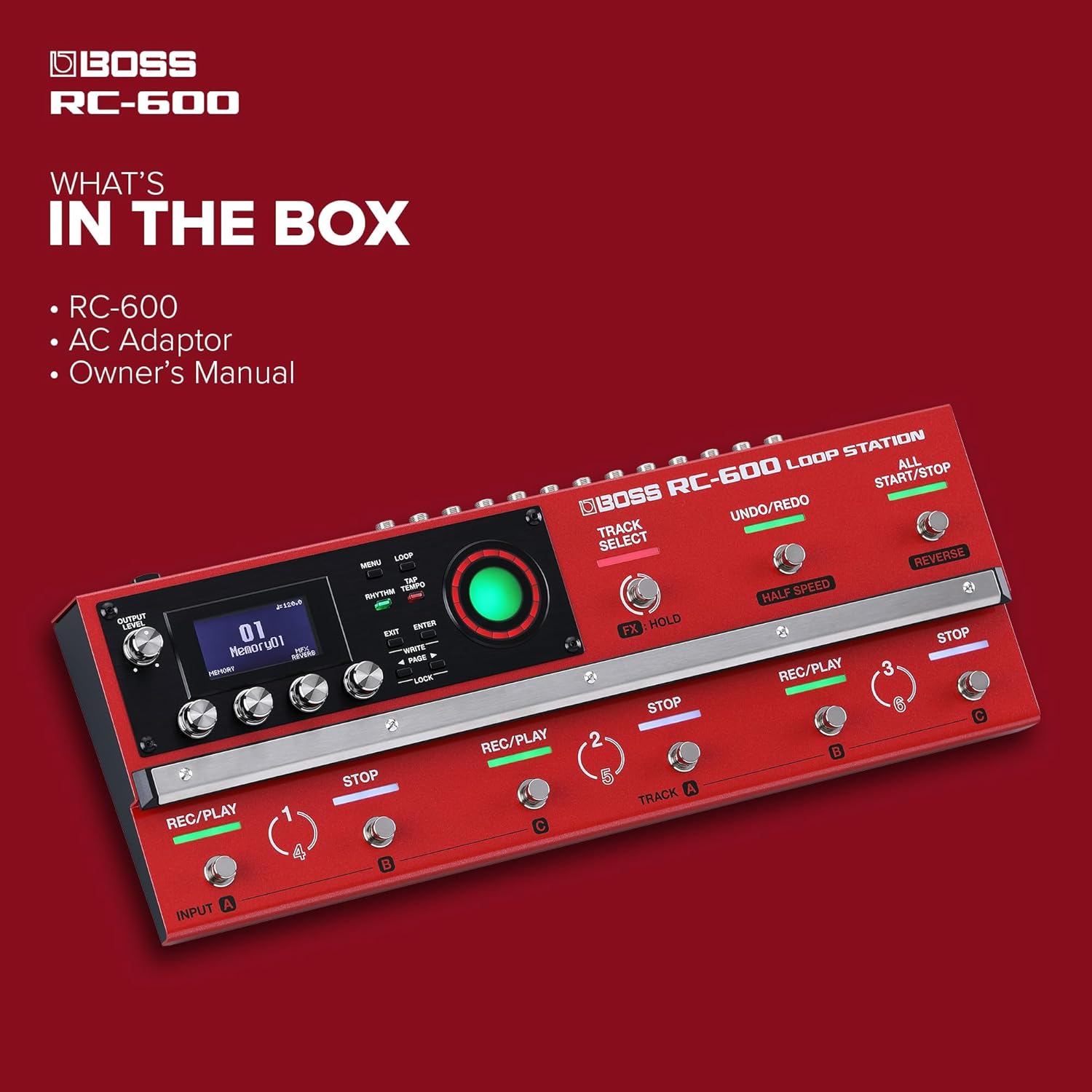 BOSS RC-600 Floor-Based Loop Station for Looping Musicians | Evolved Features & Customizable Functions | Next-Generation Sound Quality | Massive Onboard Effects Options | Unmatched Real-Time Control