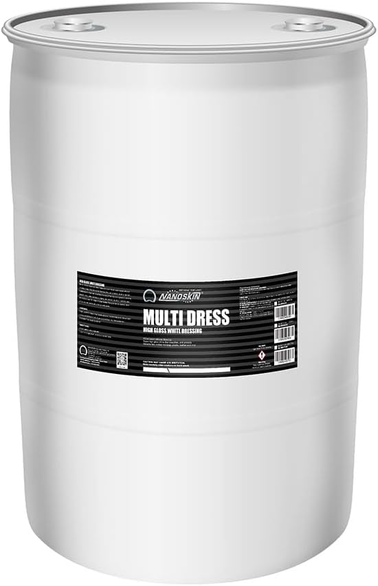 Nanoskin MULTI DRESS All Purpose Dressing 55 Gallons - Interior & Exterior Dressing for Car Detailing | Works on Tire, Vinyl, Rubber, Plastic & Trim | Safe for Cars, Trucks, Motorcycles, RVs & More