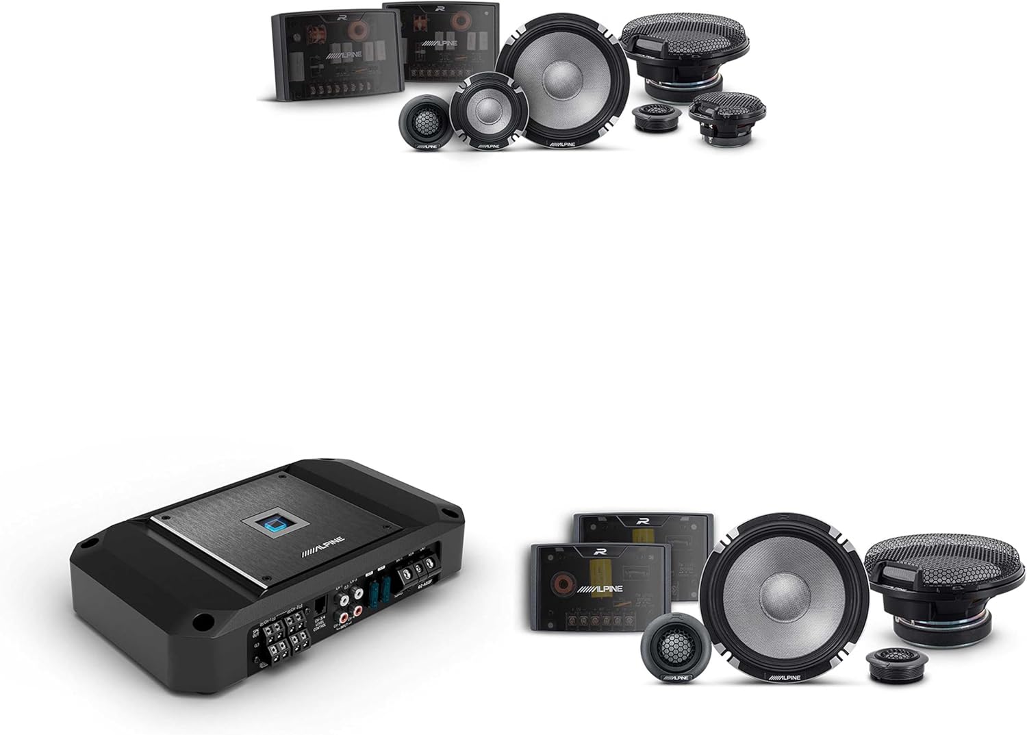 Alpine R2 4 Channel Amp & R2-S653 3 Way 6.5