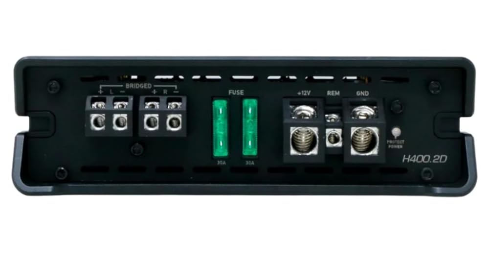 Cerwin Vega HED 290W RMS Full Range 2 Channel Digltal Amplifier Class D | Compact Car Audio System with Advanced Crossover | Efficient Power Output for Superior Sound Quality - H400.2D